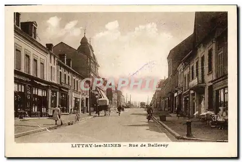 Cartes postales Littry les Mines Rue de Balleroy