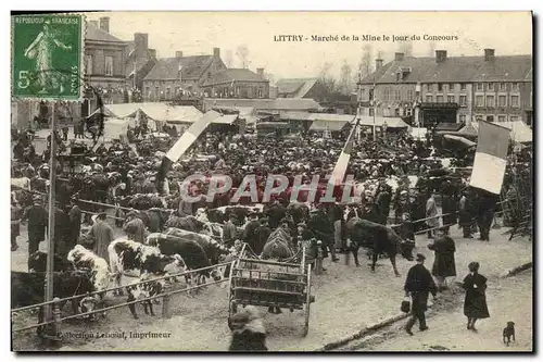 Cartes postales Littry Marche de la Mine le Jour du Concours TOP