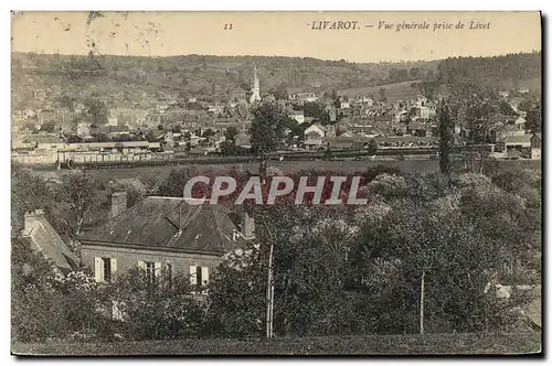 Cartes postales Livarot vue generale prise de Livet