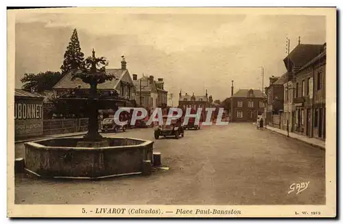 Cartes postales Livarot Place Paul Banaston