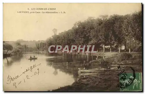 Ansichtskarte AK Les Bords de l Orne Louvigny pres Caen Le debarcadere