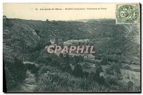 Cartes postales Les bords de l Orne Maizet Panorama de Viard