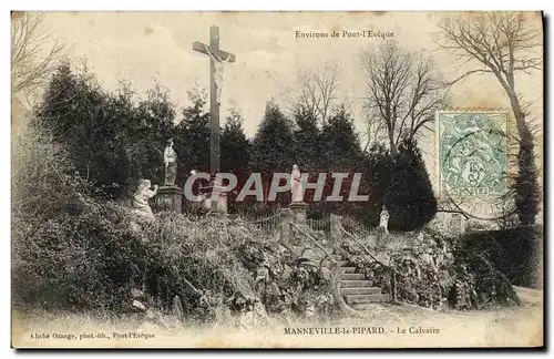 Cartes postales Manneville la Pipard Le Calvaire Environs de Pont l Eveque