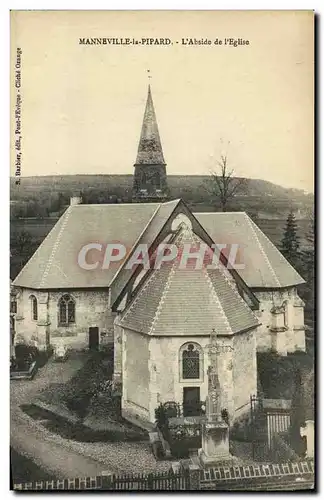 Cartes postales Manneville la Pipard L Abside de l Eglise