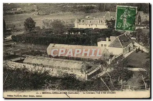 Cartes postales Mesnil Guillaume Le Chateau vue a vol d oiseau