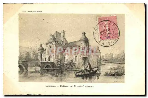 Ansichtskarte AK Calvados Chateau Mesnil Guillaume