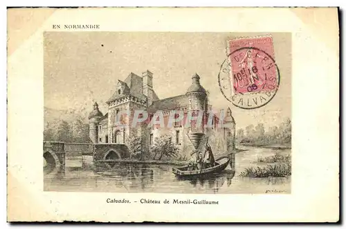 Cartes postales Calvados Chateau Mesnil Guillaume