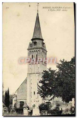 Ansichtskarte AK Mensil Meauger L Eglise