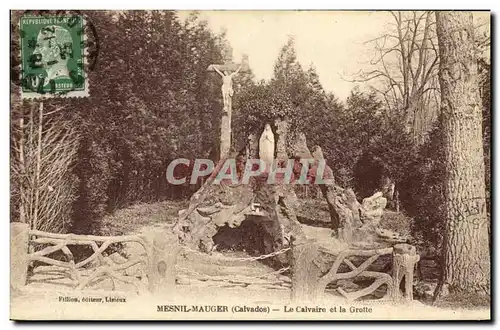 Ansichtskarte AK Mensil Meauger Le Calvaire et la Grotte