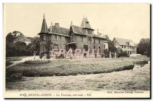 Cartes postales Le Mesnil Simon La Varende cote sud