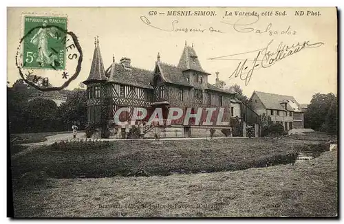 Cartes postales Mesnil Simon La Varende cote sud