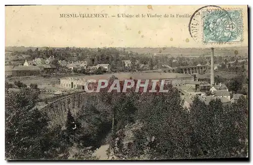 Cartes postales Mesnil Villement L Usine et le Viaduc de la Fouilleuse