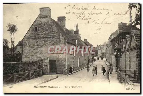 Cartes postales Mezidon La Grande Rue