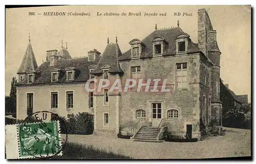 Cartes postales Mezidon Le Chateau du Breuil Facade sud