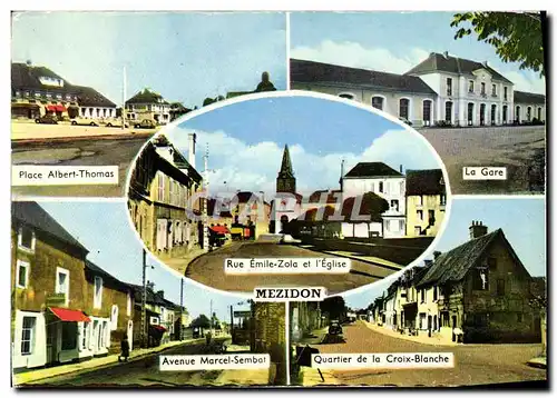 Cartes postales moderne Mezidon Place Albert Thomas La gare Avenue Marcel Sembat Quartier de la Croix blanche