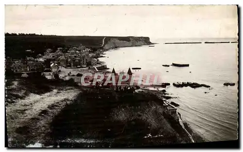 Cartes postales moderne Arromanches Port Winston Vue generale de la ville et du Port Artificiel Mis en Place le Juin