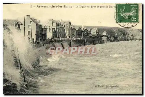 Ansichtskarte AK Arromanches La Digue un jour de grande Maree