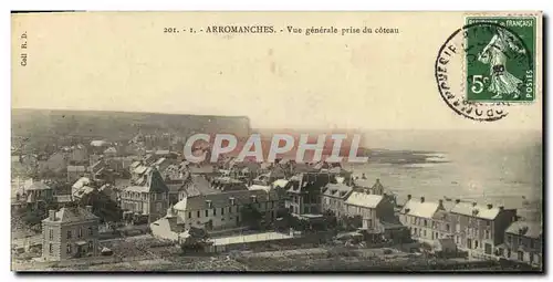 Cartes postales Arromanches Vue generale prise du Coteau