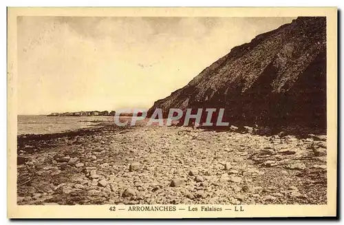 Ansichtskarte AK Arromanches Les Falaises