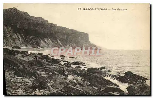 Ansichtskarte AK Arromanches Les Falaises