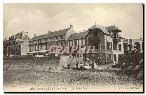 Ansichtskarte AK Arromanches les Bains La Petite Cale