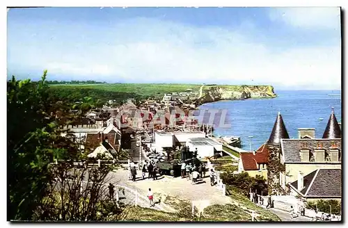 Moderne Karte Arromanches Vue generale Tank