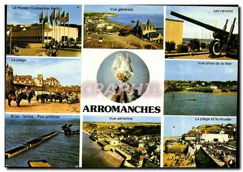 Cartes postales moderne Arromanches Le Musee Vue Generale