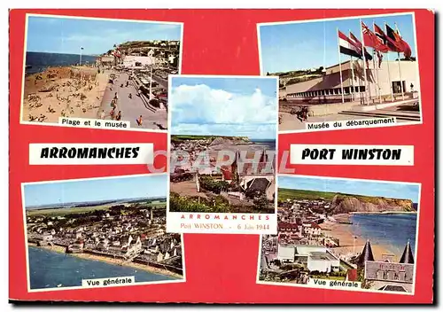 Cartes postales moderne Arromanches Le Musee Vue Generale