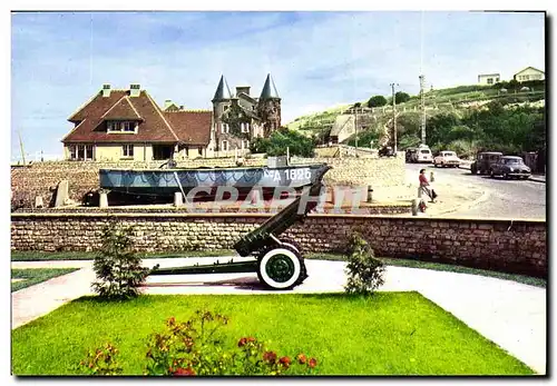 Cartes postales moderne Arromanches Peniche et Canon de Debarquement Militaria