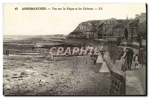 Ansichtskarte AK Arromanches Vue Sur la Digue et les Cabines