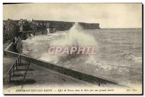 Ansichtskarte AK Arromanches Les Bains Effet de Ressac Dans la Baie Par Une Grande Maree