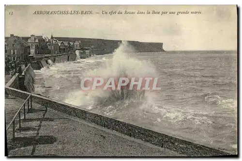 Ansichtskarte AK Arromanches Un effet du Ressac dans la Baie Par Une Grande maree