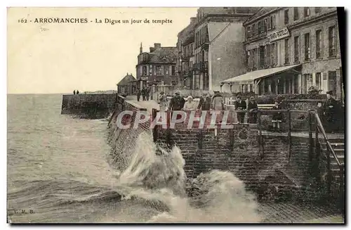 Cartes postales Arromanches La Digue un Jour de tempete