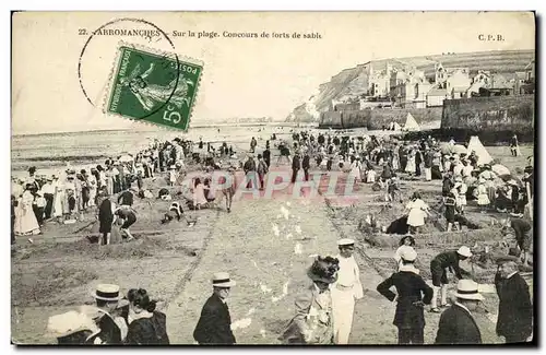 Ansichtskarte AK Arromanches Sur la Plage Concours de Forts de Sable