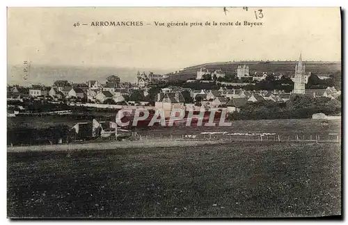 Cartes postales Arromanches Vue Generale Prise de la Route de Bayeux