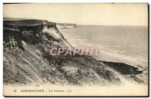 Ansichtskarte AK Arromanches Les Falaises