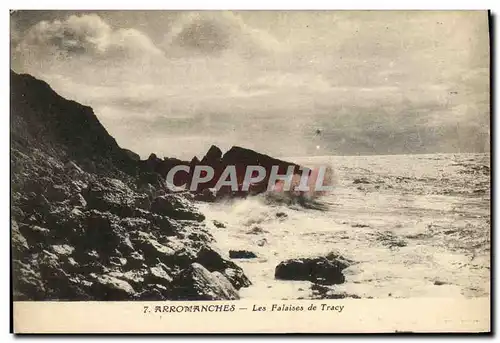 Cartes postales Arromanches Les Falaises de Tracy