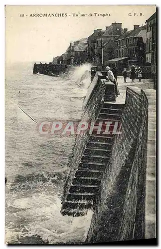 Cartes postales Arromanches Un Jour de Tempete