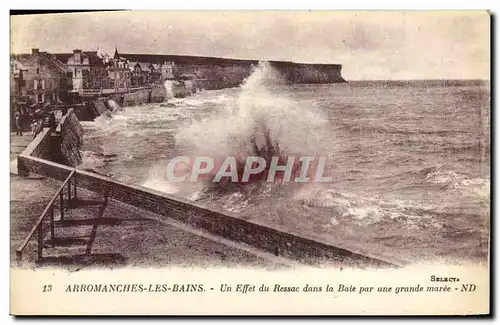 Ansichtskarte AK Arromanches Les Bains Un Effet du Ressac Dans la Baie Par une grande maree