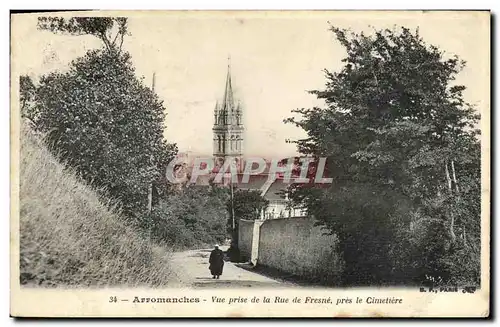 Ansichtskarte AK Arromanches Vue Prise de la Rue de Fresne Pres le Cimetiere