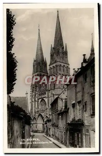 Moderne Karte Bayeux Rue Des Chanoines et la Cathedrale