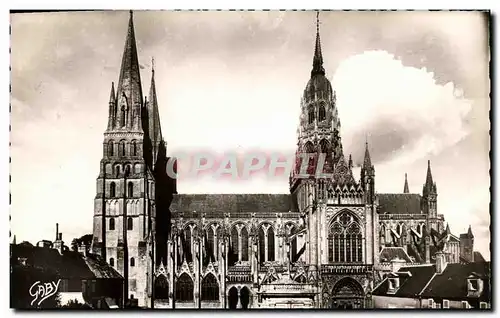 Ansichtskarte AK Bayeux La Cathedrale Notre Dame Majestueuse Basillique de Style Gothique