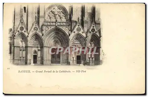 Cartes postales Bayeux Grand Portail de la Cathedrale