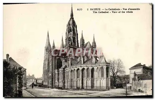 Cartes postales Bayeux La Cathedrale Vue d ensemble