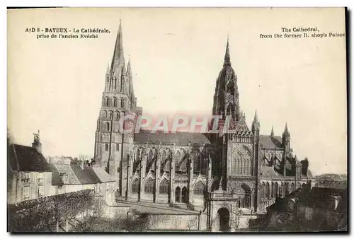 Cartes postales Bayeux La Cathedrale Prise de L ancien Eveche