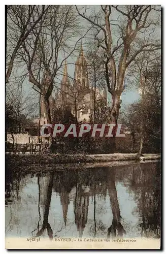 Ansichtskarte AK Bayeux la Cathedrale Vue de l Abreuvoir