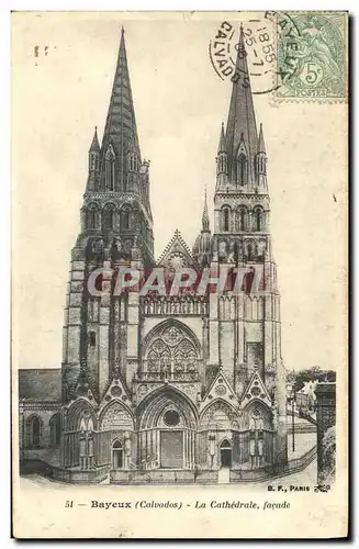 Ansichtskarte AK Bayeux La Cathedrale Cote Sud