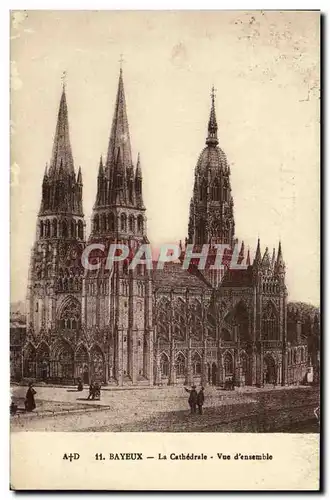 Cartes postales Bayeux La Cathedrale Vue D Ensemble