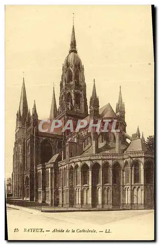 Ansichtskarte AK Bayeux La Cathedrale Abside