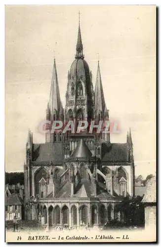 Ansichtskarte AK Bayeux La Cathedrale L Abside